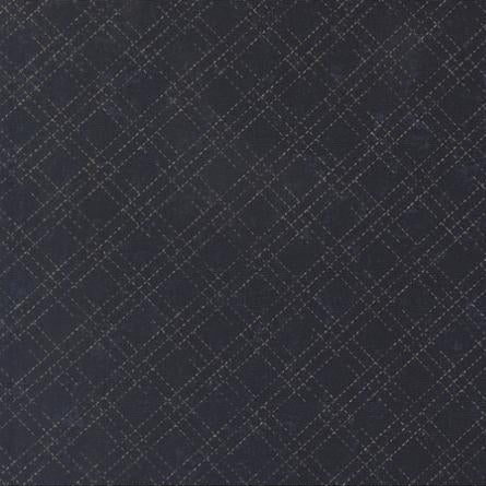 Quail Run / Stitched Plaid in Indigo
