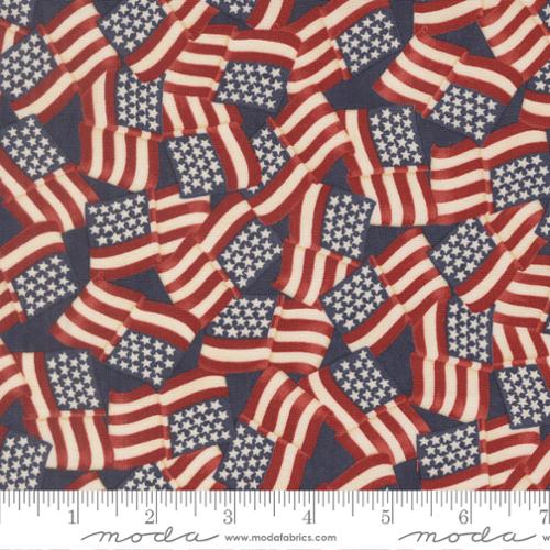 America 250 Years / Waving Flags in Loyalty Blue