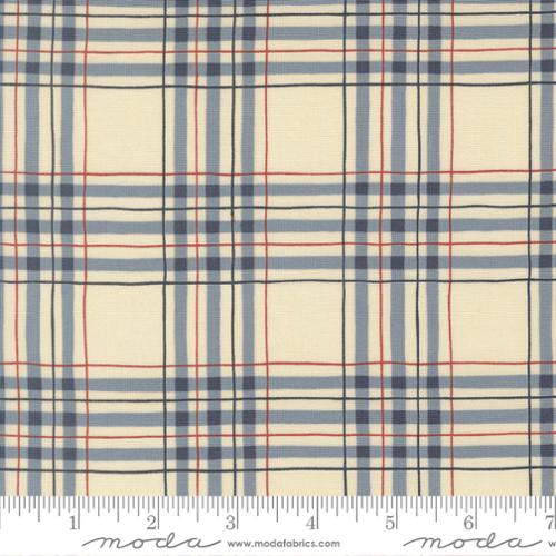 America 250 Years / Patriotic Plaid in Parchment Blue