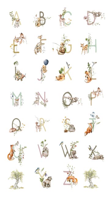 Story Book Alphabet Panel