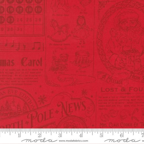 Holiday Cheer / North Pole News in Poinsettia