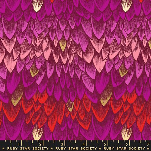 Fire Glow / Scales in Metallic Rose