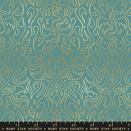 Fire Glow / Scribe in Metallic Watercress