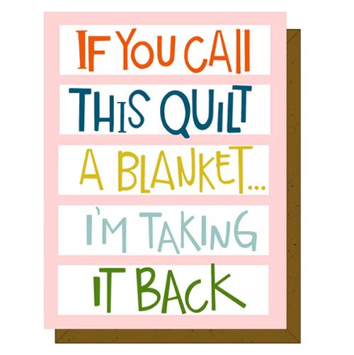 Quilt Blanket Greeting Card