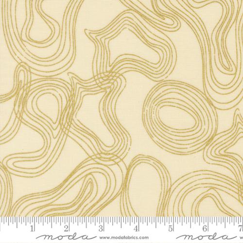 Sunlit Ruins / Shadow Grove in Metallic Cream