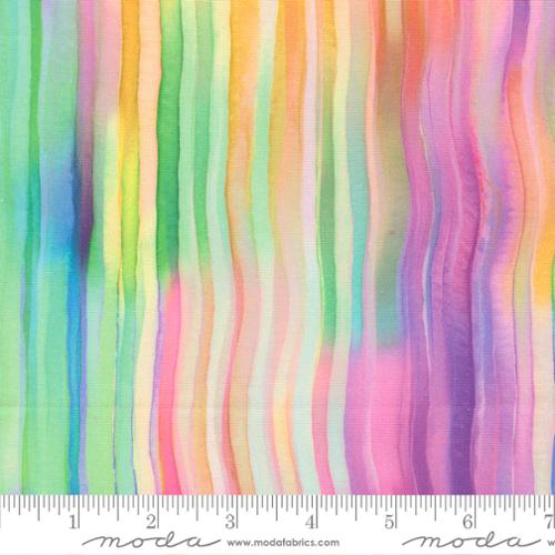 Gradients Gallery / Brushstroke Stripes in Rainbow