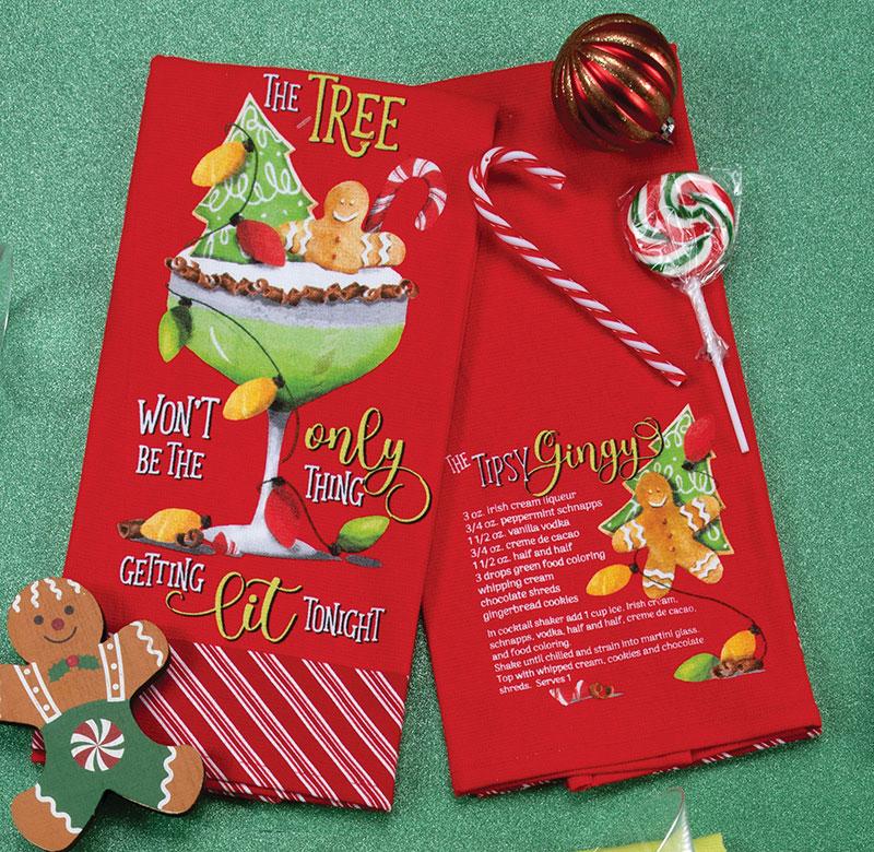 Gingerbread Terry Towel