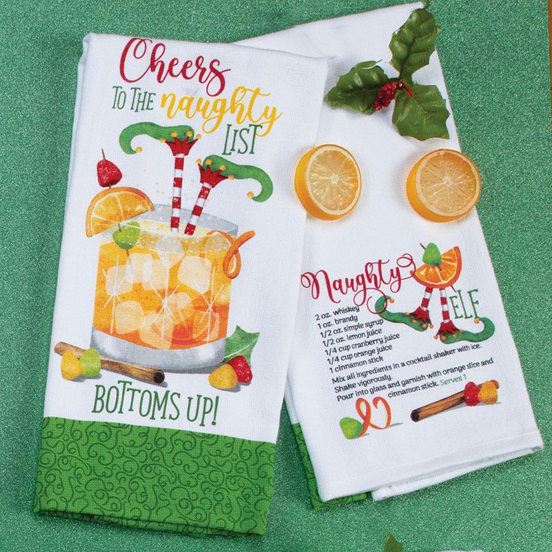 Naughty Elf Terry Towel