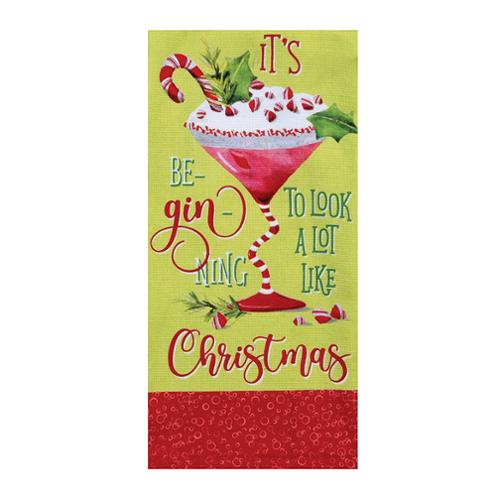 Candy Cane Terry Towel