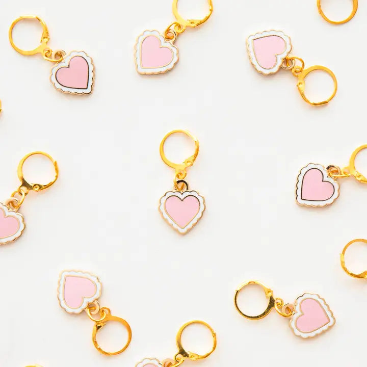 Sweet Heart Stitch Marker / Zipper Charm
