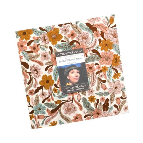 Feather and Forest Bloom / 10" Squares