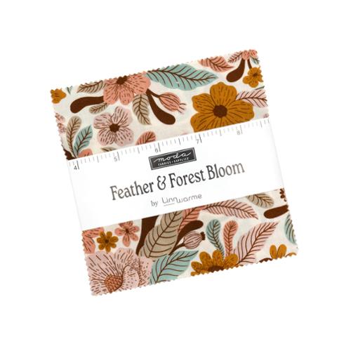 Feather and Forest Bloom / 5" Squares