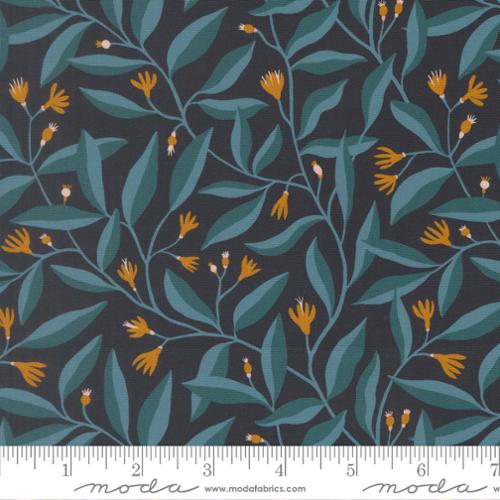Feather and Forest Bloom / Foilage Sprouts in Midnight