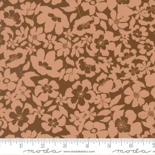 Feather and Forest Bloom / Floral Fusion in Walnut
