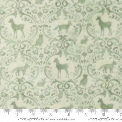 Effies Woods Cuddle / Damask Animals in Mint