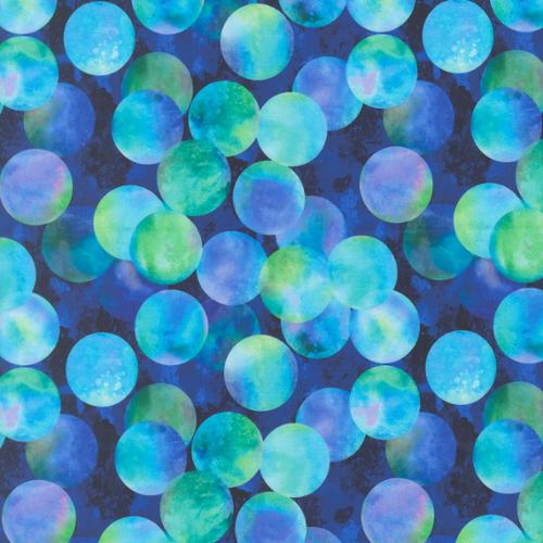 Gradients Gallery Quilting Cuddle® / Candescent Dots in Dark Blue