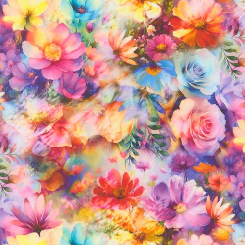 Gradients Gallery Quilting Cuddle® / Luminescent Garden in Rainbow