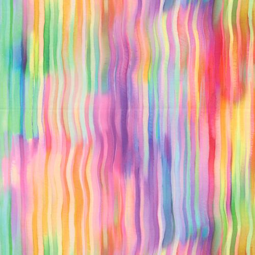 Gradients Gallery Quilting Cuddle® / Brushstrokes Stripes in Rainbow