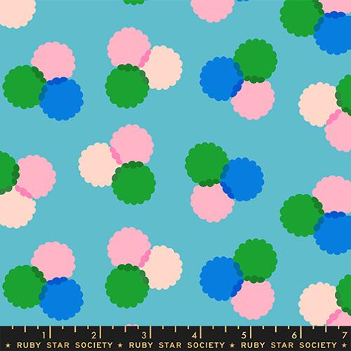 Sparkle Mart / Puffs in Dark Turquoise