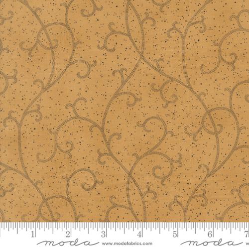 Magnolia / Midnight Scroll in Golden