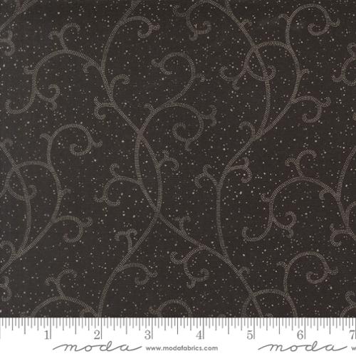 Magnolia / Midnight Scroll in Onyx