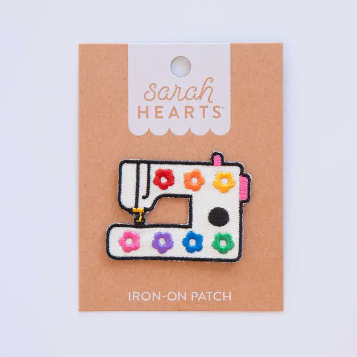 Daisy Sewing Machine Iron-On Patch
