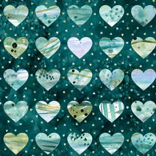 108" Fleur the Love / Dark Teal