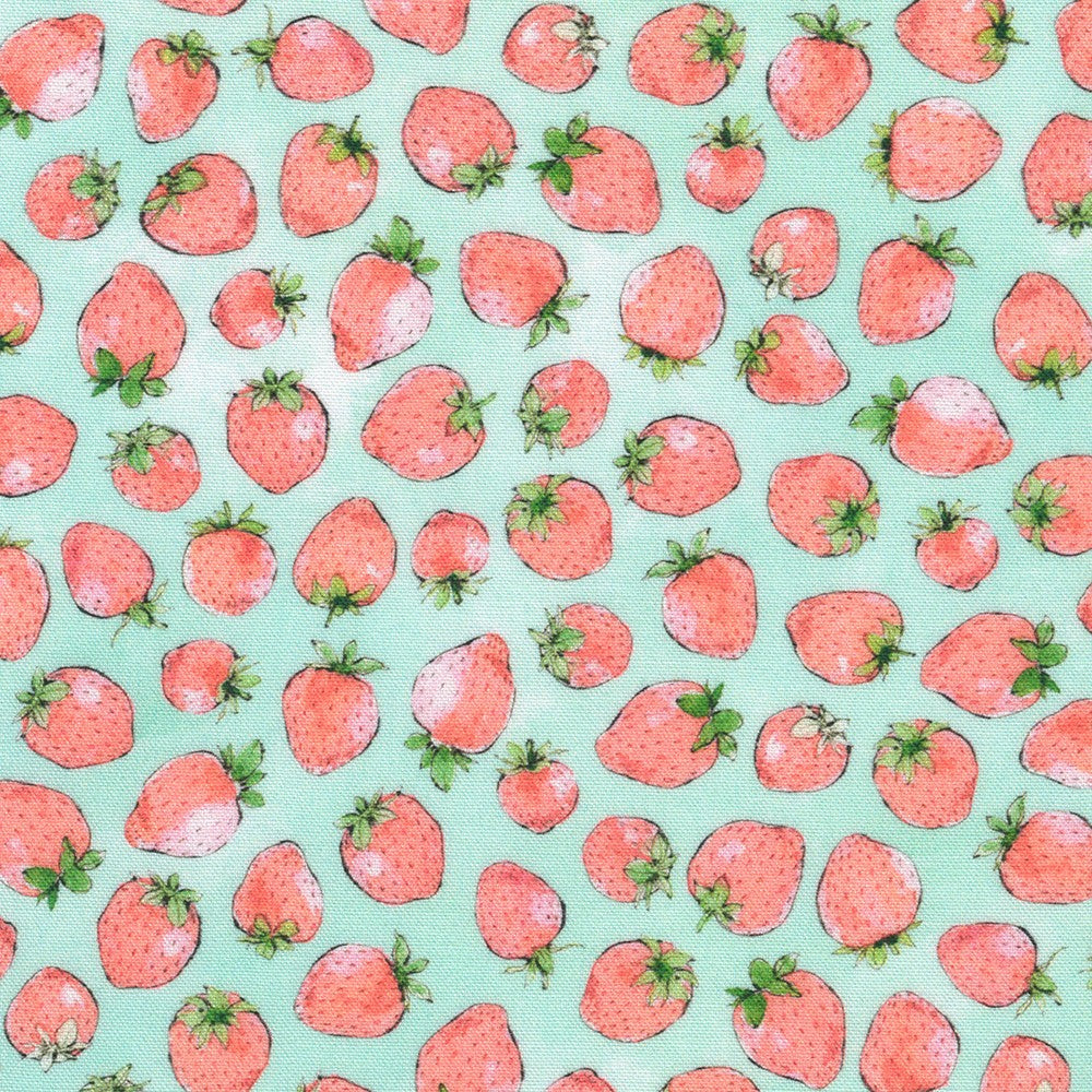 Strawberry Season / Strawberry Toss on Seafoam