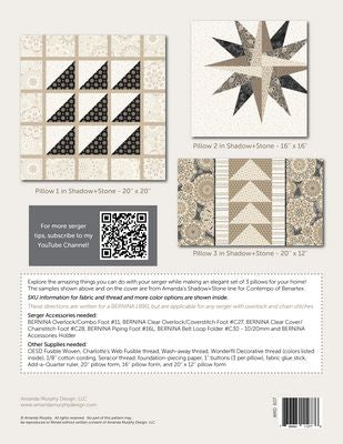 Elegant Serged Pillows Pattern