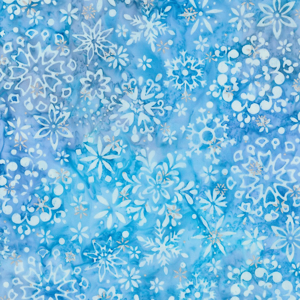 Snowscape / Snowflakes in Light Blue