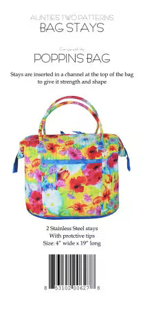 Aunties Two Pattern Bag Stays / Size B