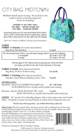 Aunties Two / City Bag Pattern