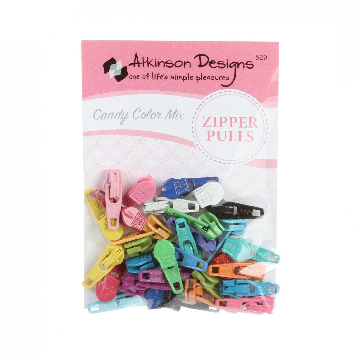 Candy Color Zipper Pull Set