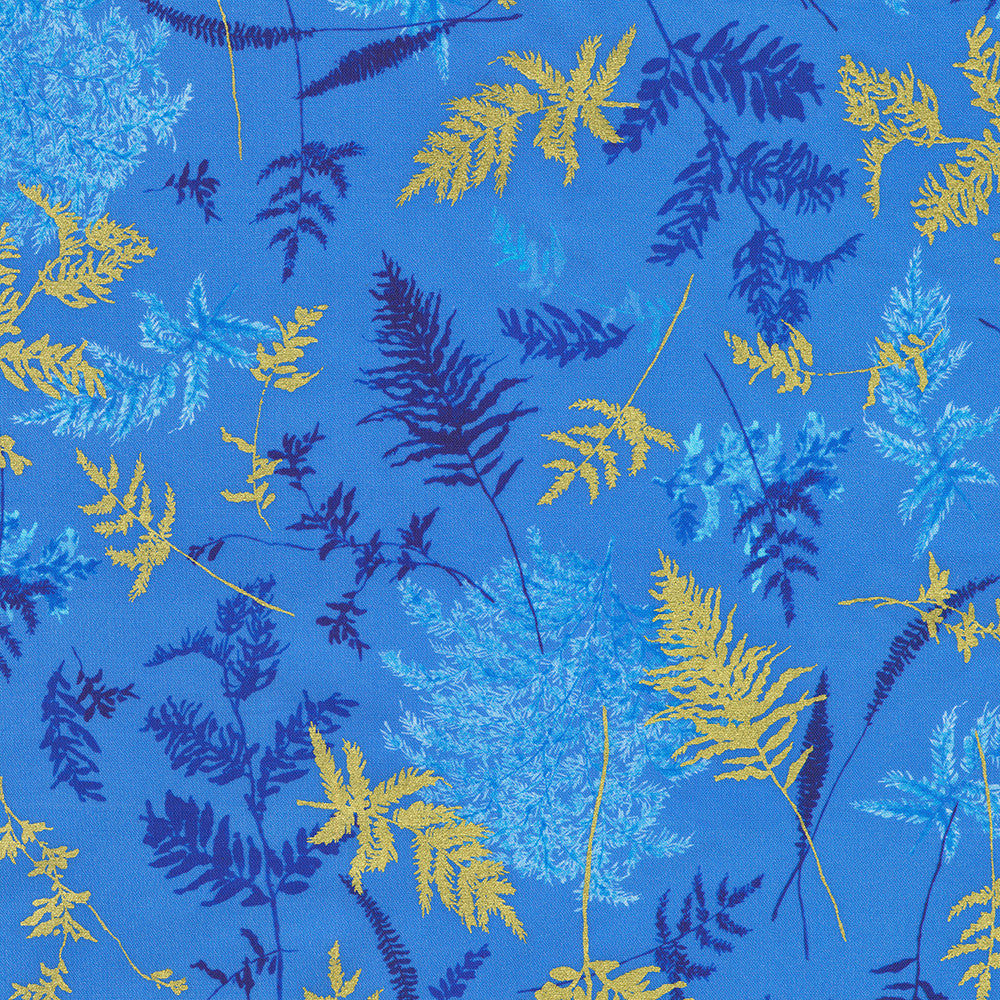 Cobalt Bliss / Foliage in Cerulean