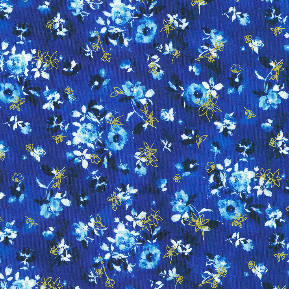 Cobalt Bliss / Flowers in Cobalt