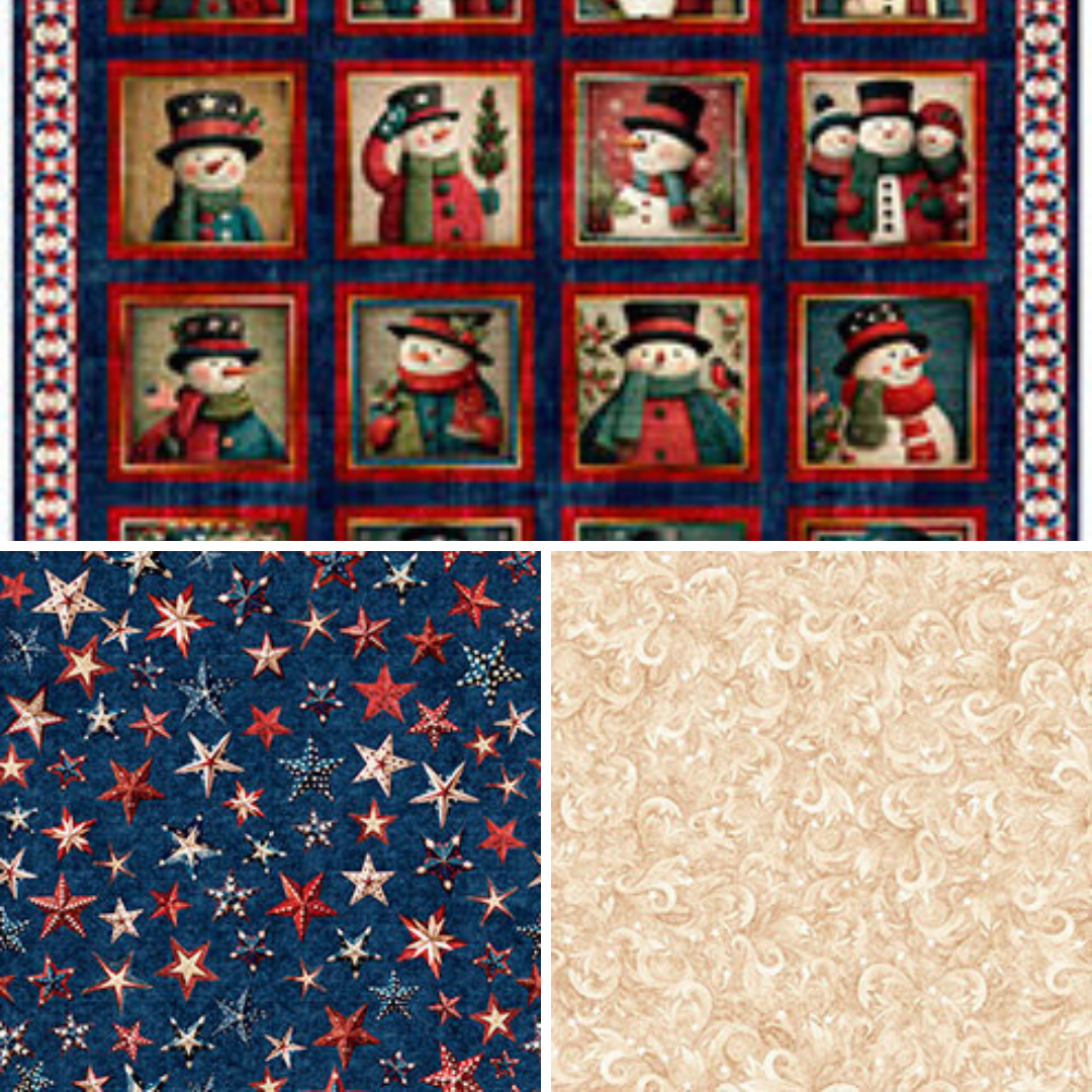 All American Snowman Fabric Bundle