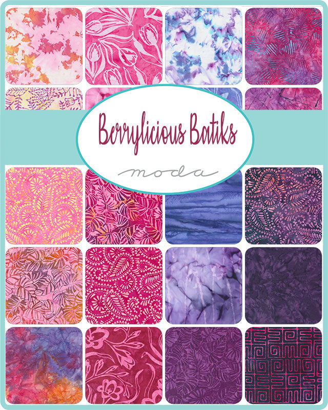 Berrylicious Batiks 10" Squares