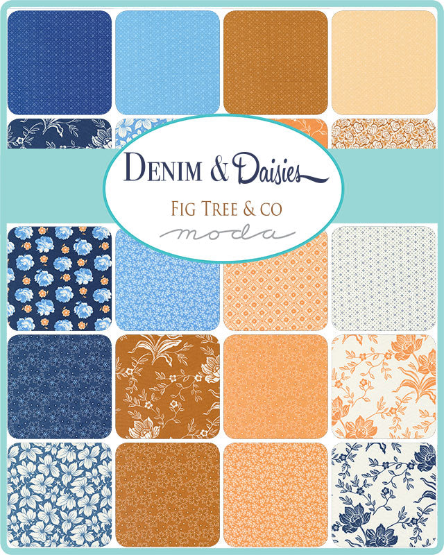 Denim & Daisies 2.5" Strips