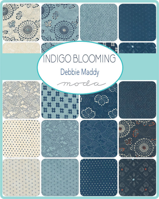 Indigo Blooming 2.5" Strips