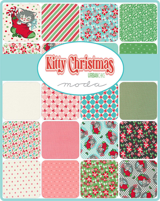 Kitty Christmas 10" Squares