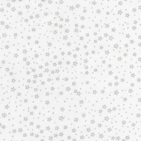 BeColourful Blush / Silver Stars in White