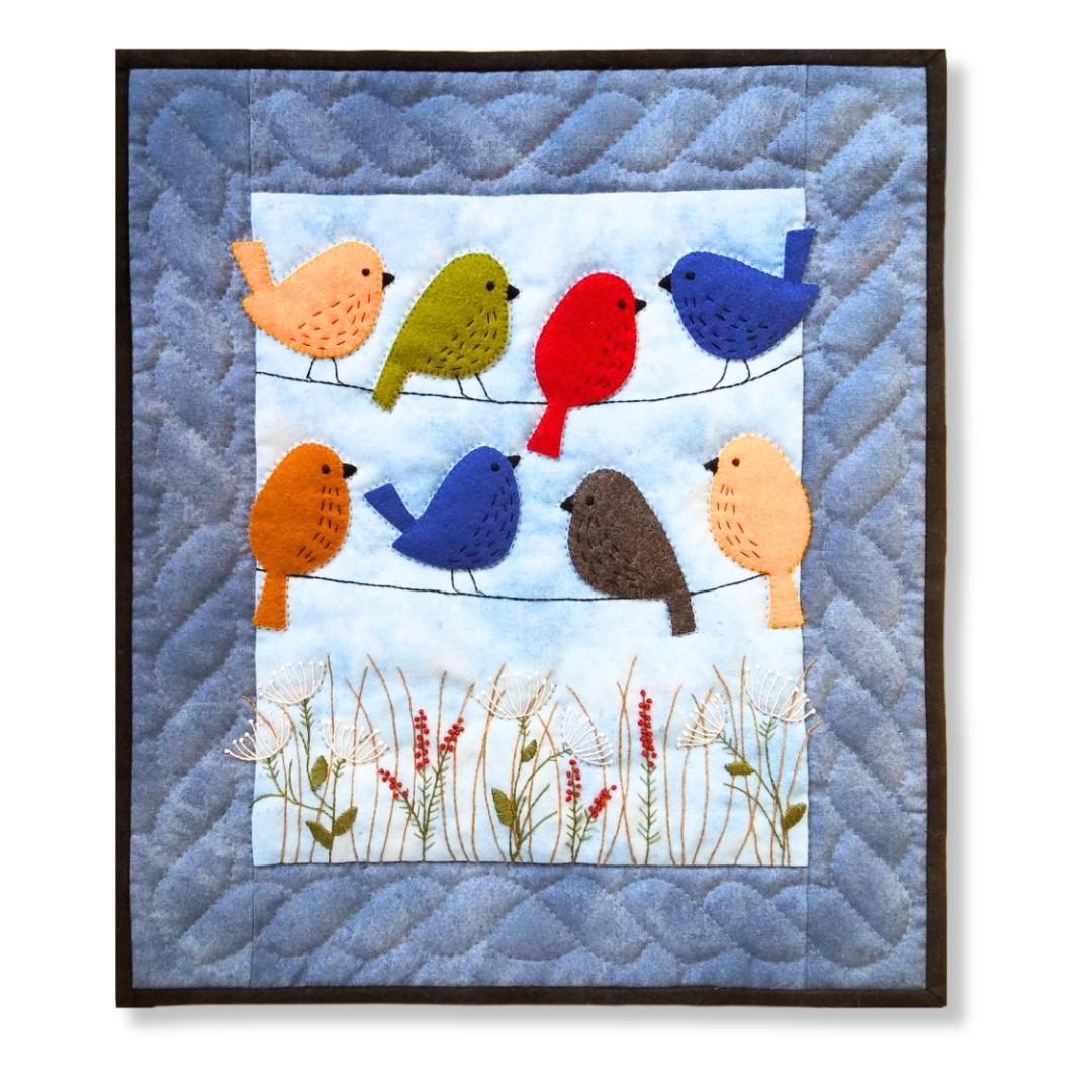 Birds on Wires Wall Hanging Kit