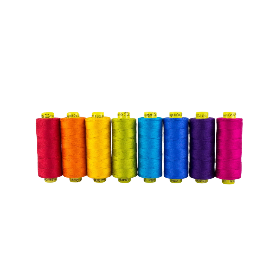 Spagetti 8-Spool Thread Set — Poppy Quilt N Sew