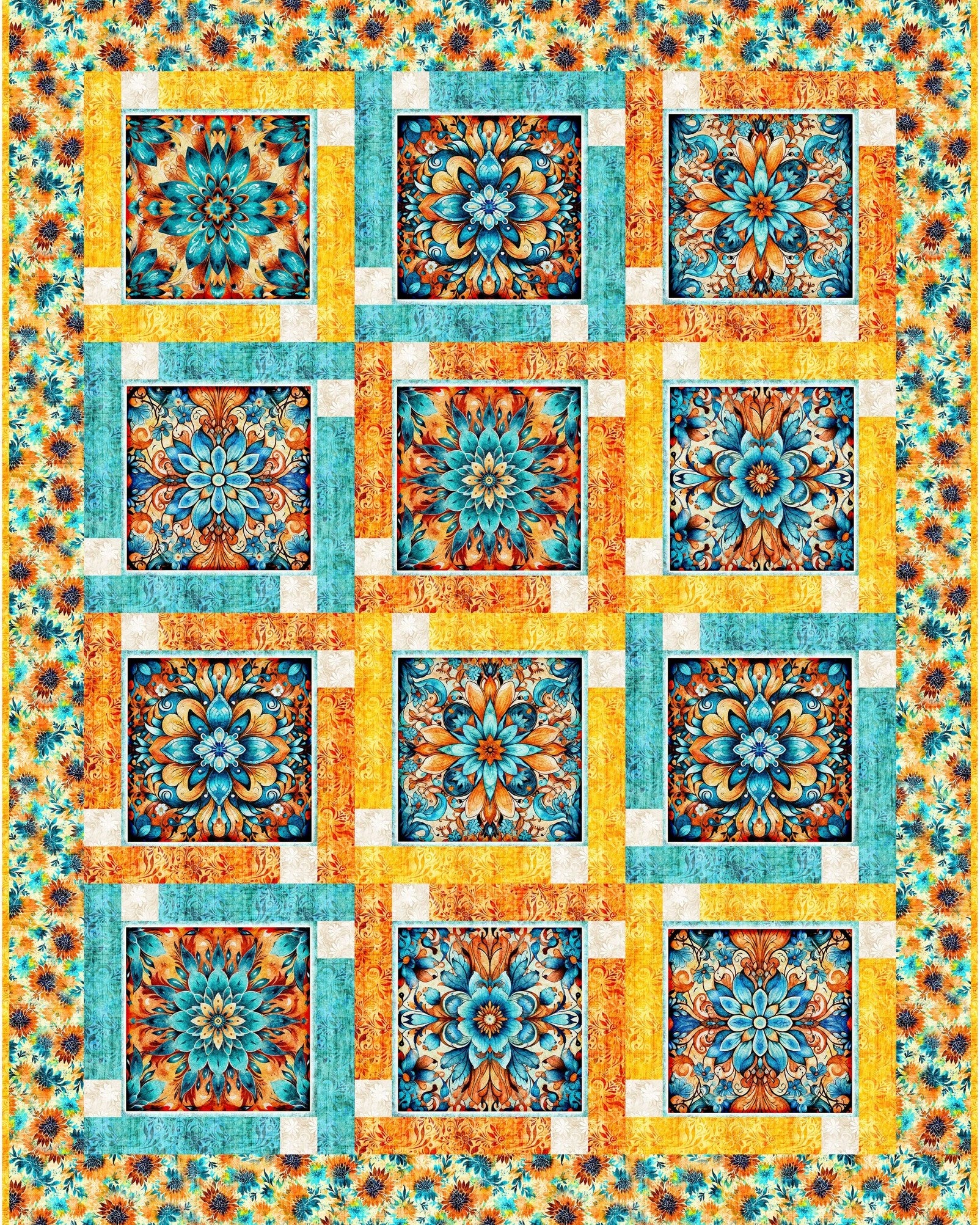 Block Talk Quilt Kit
