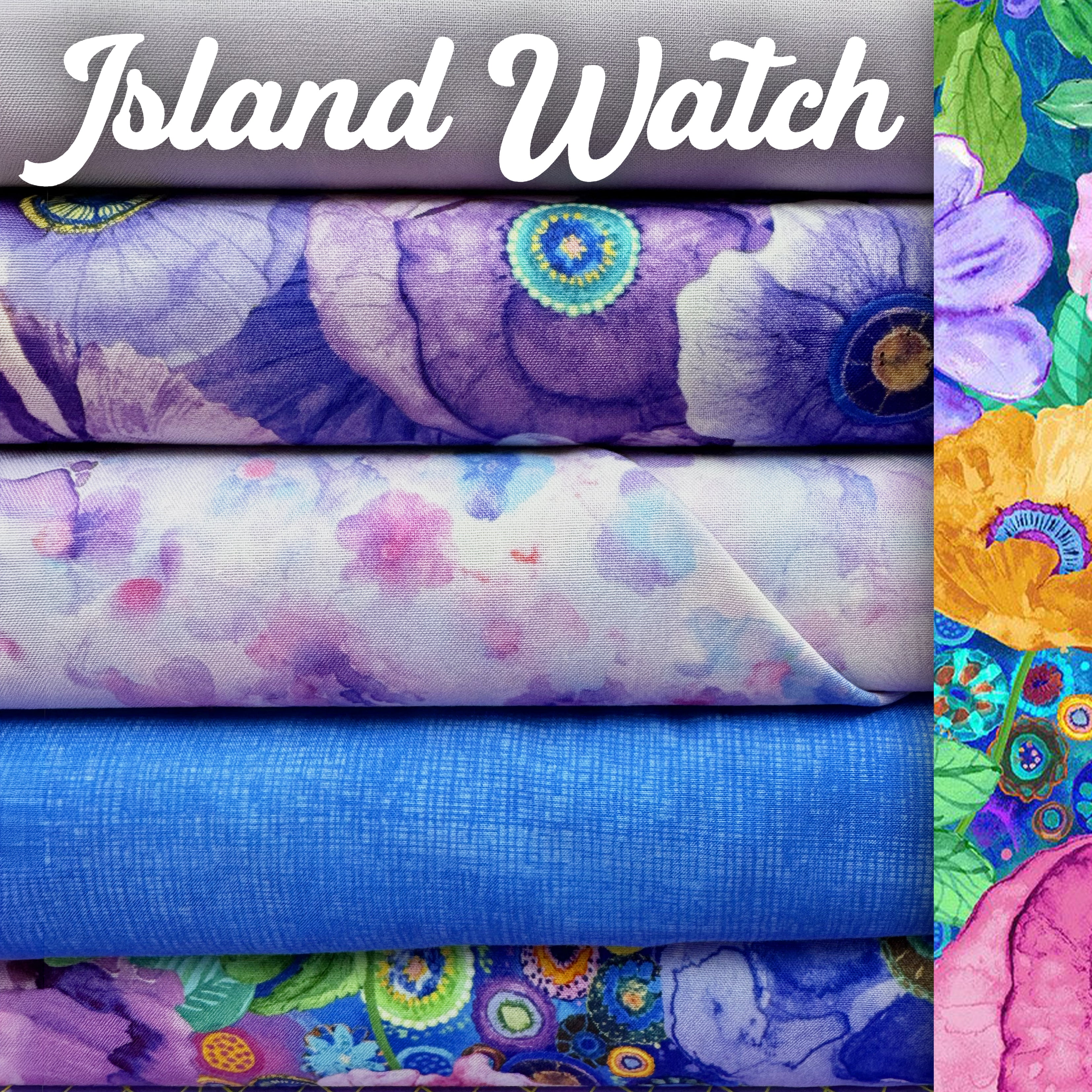 Island Watch Fabric Kit - Bright Side Purple