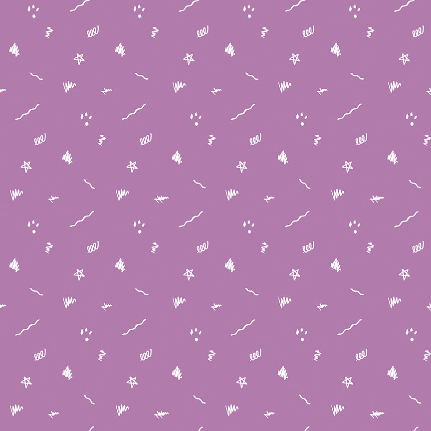 Get Your Cray-on with Crayola / Ditsy Doodles in Purple