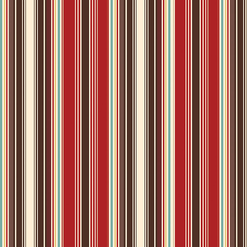 Cowboys / Stripes in Barn Red