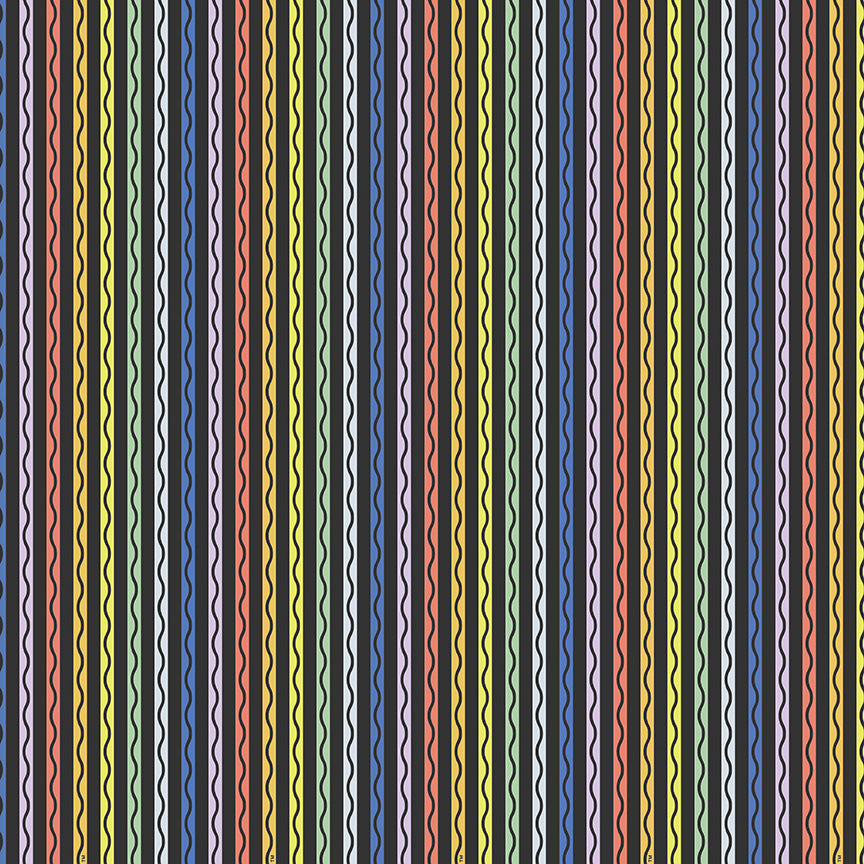 New Box of Crayons / Stripe in Black