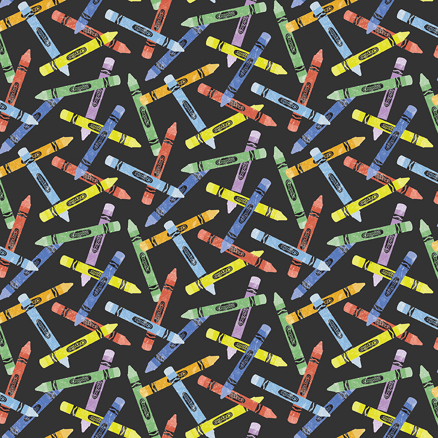 New Box of Crayons / Crayon Toss in Black