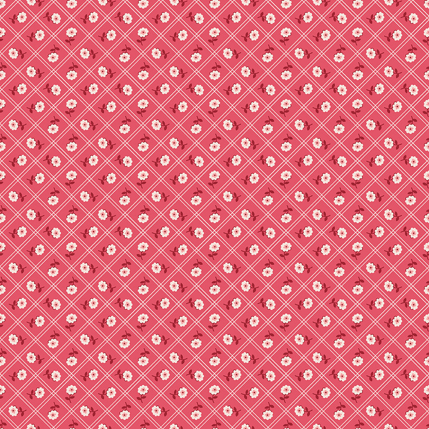 Berry & Sage / Calico in Tea Rose